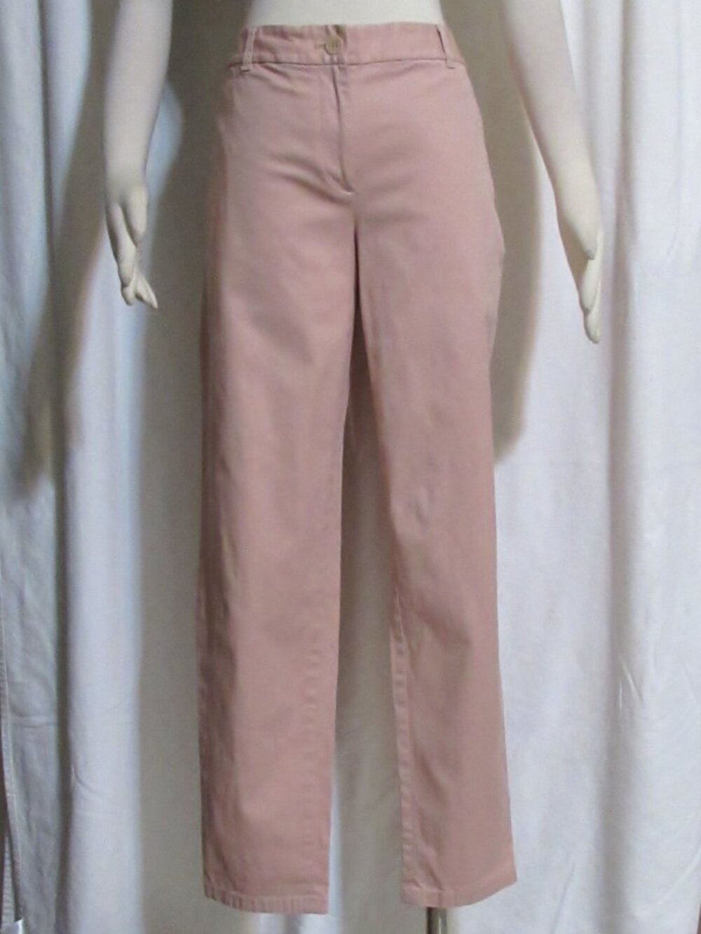 Women's Ladies TALBOTS Pinky Peach Stretch Weekend Ankle Chinos Pants 6 $139